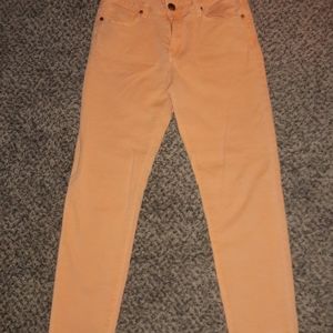 Salmon color jeans